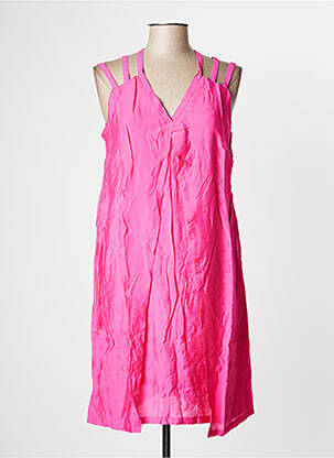 Rochie midi roz MADO ET LES AUTRES femeie