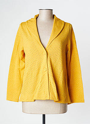 Vestă cu mâneci lungi galben MALOKA femeie