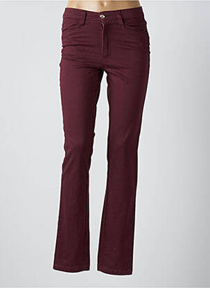 Pantalon slim țesătură poplin mărime normală roșu WALTRON femeie