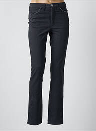 Pantalon slim țesătură poplin mărime normală gri WALTRON femme