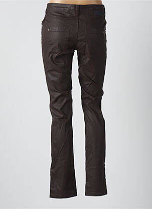 Pantalon slim țesătură acoperită mărime normală maro MADO ET LES AUTRES femeie