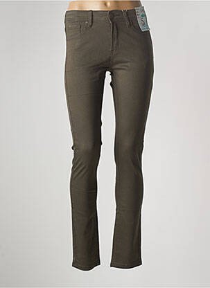 Pantalon drept elasticitate mărime normală verde S.QUISE femeie