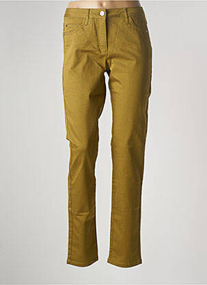 Pantalon drept elasticitate mărime normală verde BRANDTEX femeie
