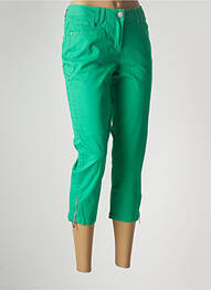 Pantalon trei sferturi elasticitate mărime normală verde BRANDTEX femme