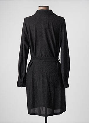 Rochie scurtă croială fluidă mâneci lungi negru KILKY femeie