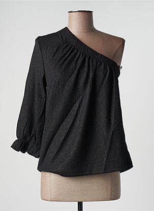 Top croială fluidă mâneci 3/4 negru ATELIER EVÈNE femeie