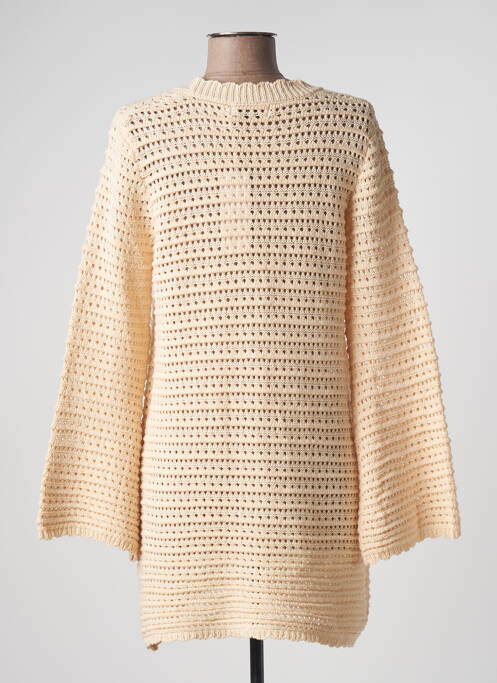 Vestă cu mâneci lungi bej FEELHOO femeie