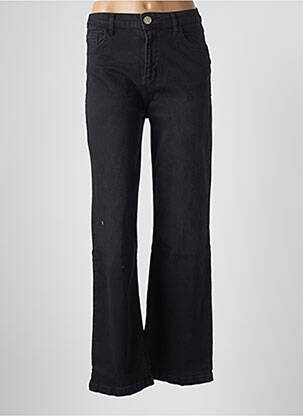 Blugi cu croială largă negru GRACE & MILA femeie