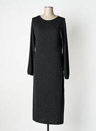 Rochie lungă mâneci lungi mâneci lungi negru TIFFOSI femeie