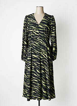 Rochie midi mâneci lungi mâneci lungi negru B.YOUNG femeie