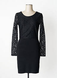 Rochie scurtă mâneci lungi mâneci lungi negru MORGAN femme