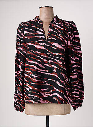 Bluză manșete cu nasturi și deschidere mâneci lungi roz B.YOUNG femme