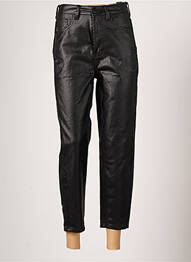 Pantalon 7/8 talie înaltă talie înaltă negru TIFFOSI femme