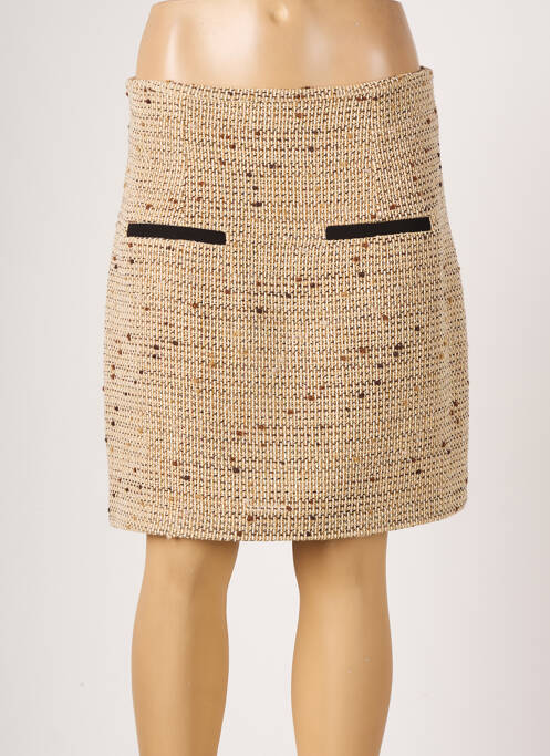 Fustă scurtă bej MORGAN femeie