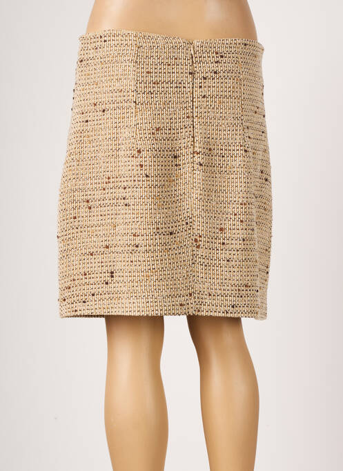 Fustă scurtă bej MORGAN femeie