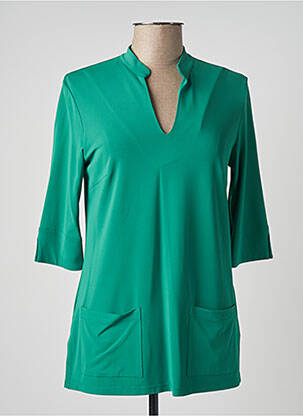 Top elasticitate mâneci 3/4 verde AHIMARIA femeie