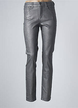 Pantalon slim talie înaltă talie înaltă gri NYDJ femeie