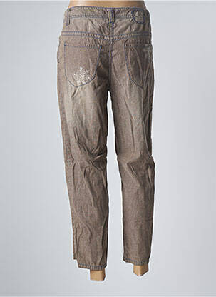 Pantalon 7/8 elasticitate mărime normală maro BLUE WILLI'S femeie
