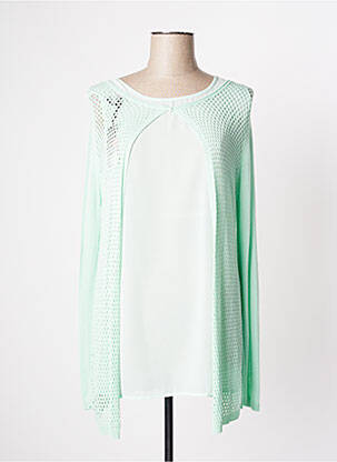 Pulover tunică verde LOUISE OROP femeie