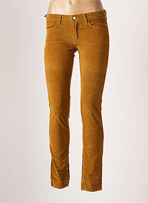 Pantalon slim galben FIVE PM femeie