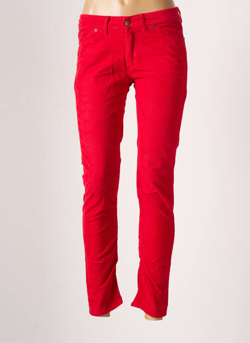 Pantalon slim roșu REIKO femeie