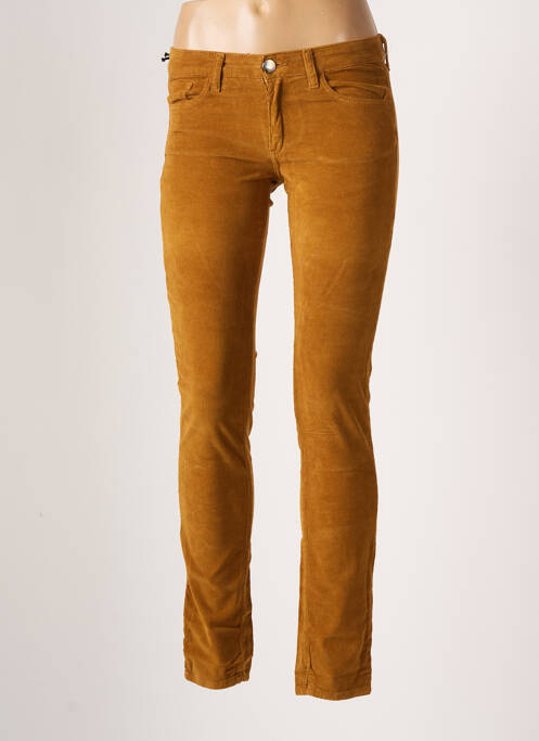 Pantalon slim galben FIVE PM femeie