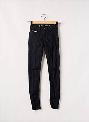 Pantalon slim conic mărime normală negru DONOVAN femeie