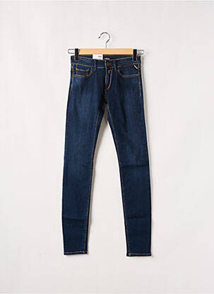 Blugi cu croială slim albastru REPLAY femeie