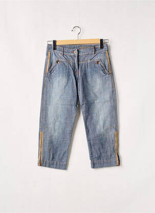 Pantalon trei sferturi albastru CHIPIE fată