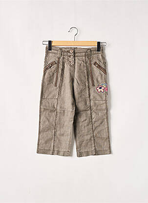 Pantalon trei sferturi maro OXBOW fată