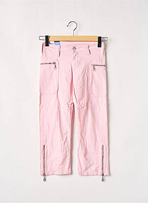 Pantalon trei sferturi roz CIMARRON fată