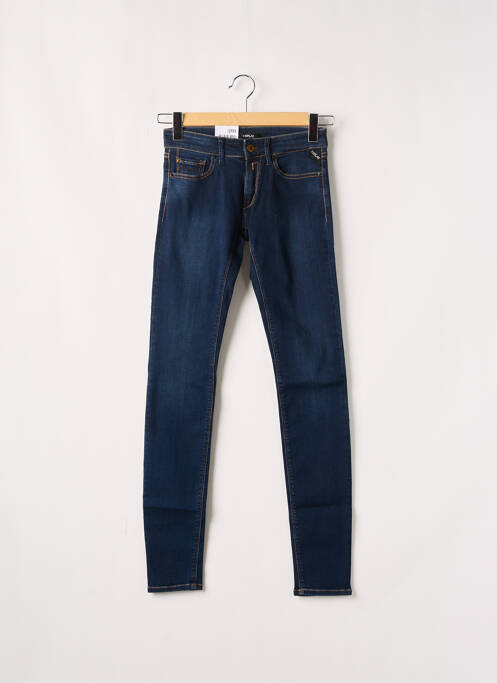 Blugi cu croială slim albastru REPLAY femeie