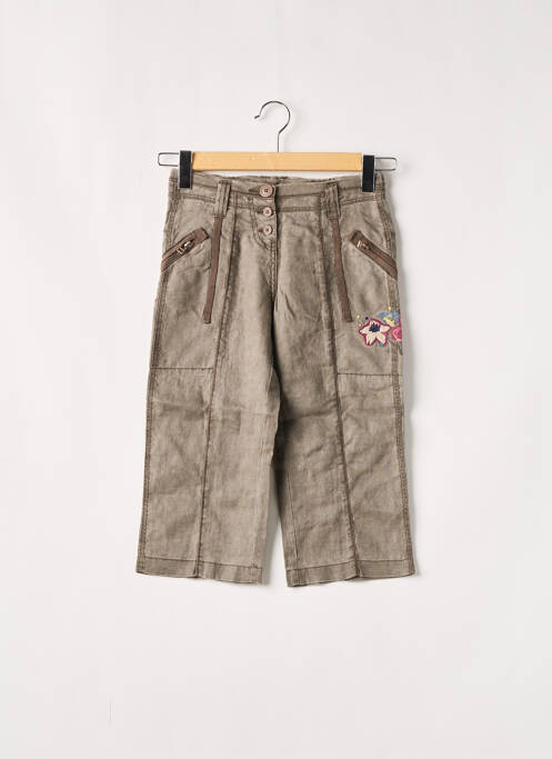 Pantalon trei sferturi maro OXBOW fată