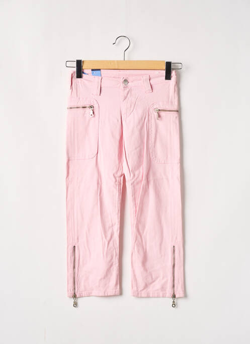 Pantalon trei sferturi roz CIMARRON fată