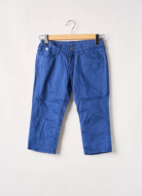 Pantalon trei sferturi albastru LE TEMPS DES CERISES fată