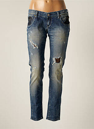 Blugi cu croială slim albastru TAKE TWO femeie