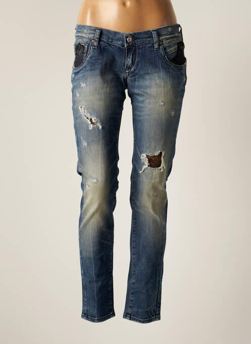 Blugi cu croială slim albastru TAKE TWO femeie