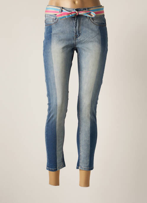 Blugi cu croială slim subțire mărime normală albastru TEDDY SMITH femme