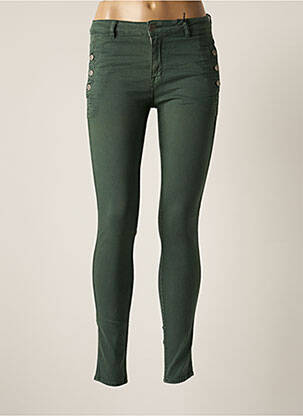 Pantalon slim elasticitate mărime normală verde HEARTLESS JEANS femeie