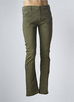 Pantalon slim verde DONOVAN bărbat