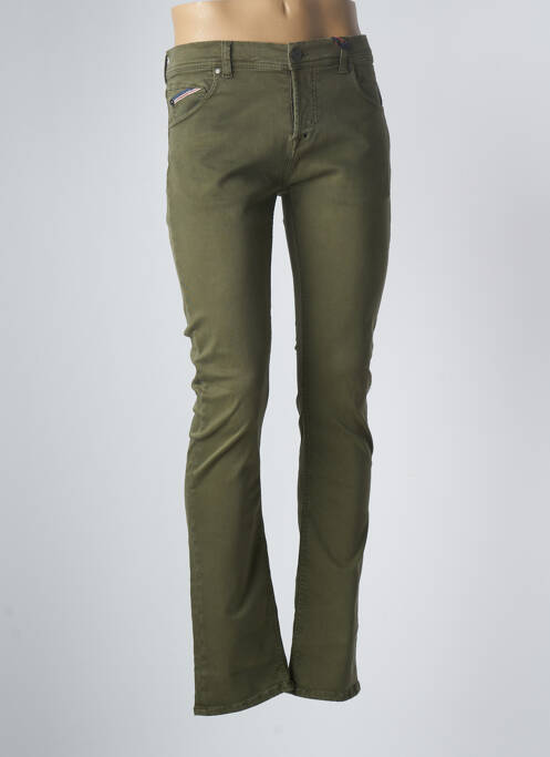 Pantalon slim verde DONOVAN bărbat