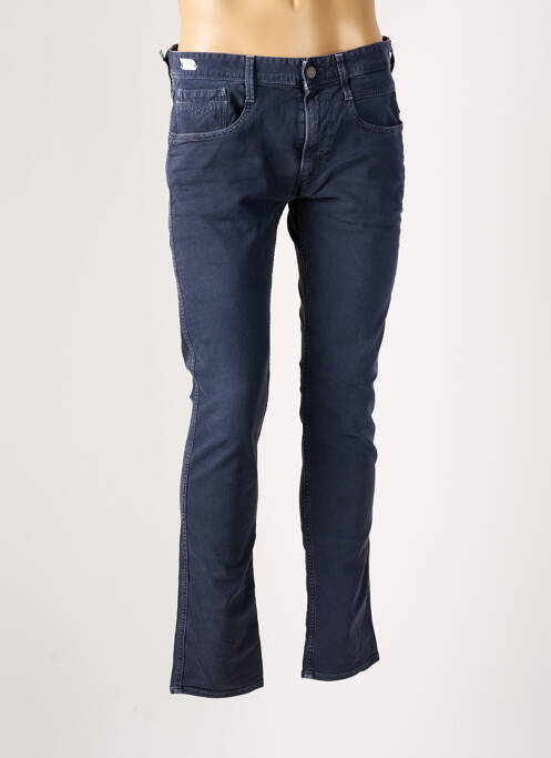 Blugi cu croială slim albastru REPLAY bărbat