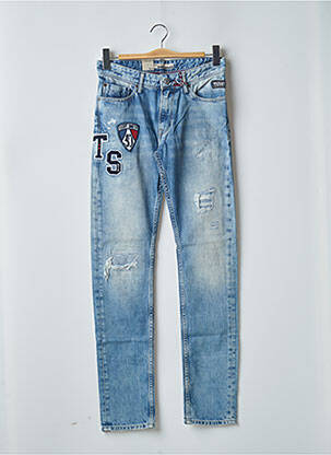 Blugi cu croială slim albastru TEDDY SMITH bărbat