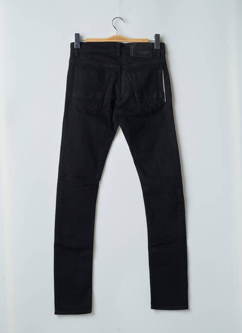 Blugi cu croială slim negru DONOVAN bărbat