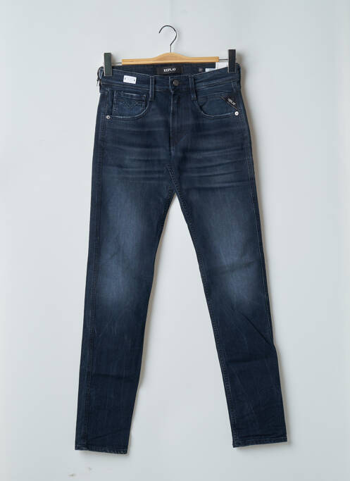 Blugi cu croială slim albastru REPLAY bărbat