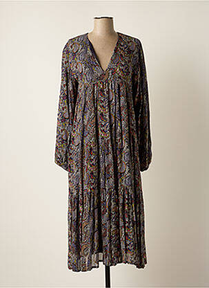Rochie lungă mâneci lungi mâneci lungi violet CHARLIE JOE femeie
