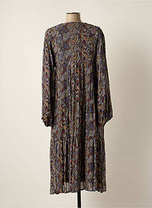Rochie lungă mâneci lungi mâneci lungi violet CHARLIE JOE femeie