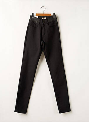 Pantalon slim talie elastică mărime normală negru PARA MI femeie