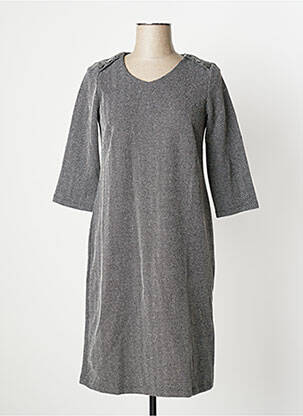 Rochie midi mâneci 3/4 mâneci 3/4 gri DAMART femeie
