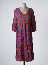 Rochie midi mâneci 3/4 mâneci 3/4 maro LA FIANCEE DU MEKONG femeie